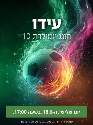 הזמנה ליומולדת – כדורגל ירוק
